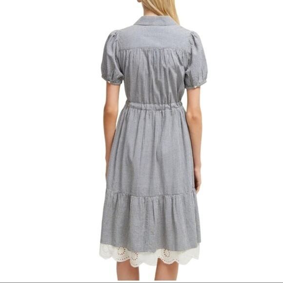 French Connection Jacqueline Gingham Dress 4 NWT - Picture 3 of 10